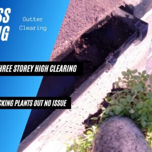 Gutter Cleaning With A Gutter Vacuum & Aluminium Poles  *BLOCKAGE REMOVED*